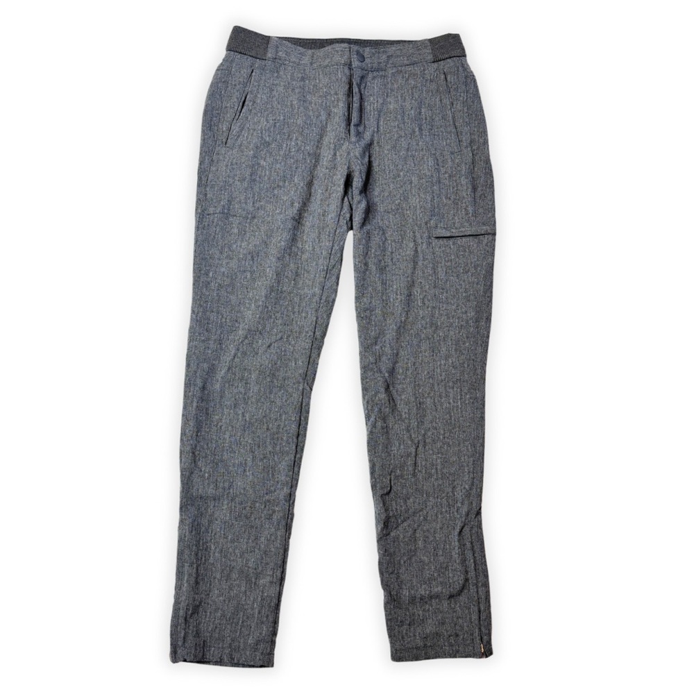 Uniqlo | Heathered Gray Straight-Leg Fleece Lined Pants